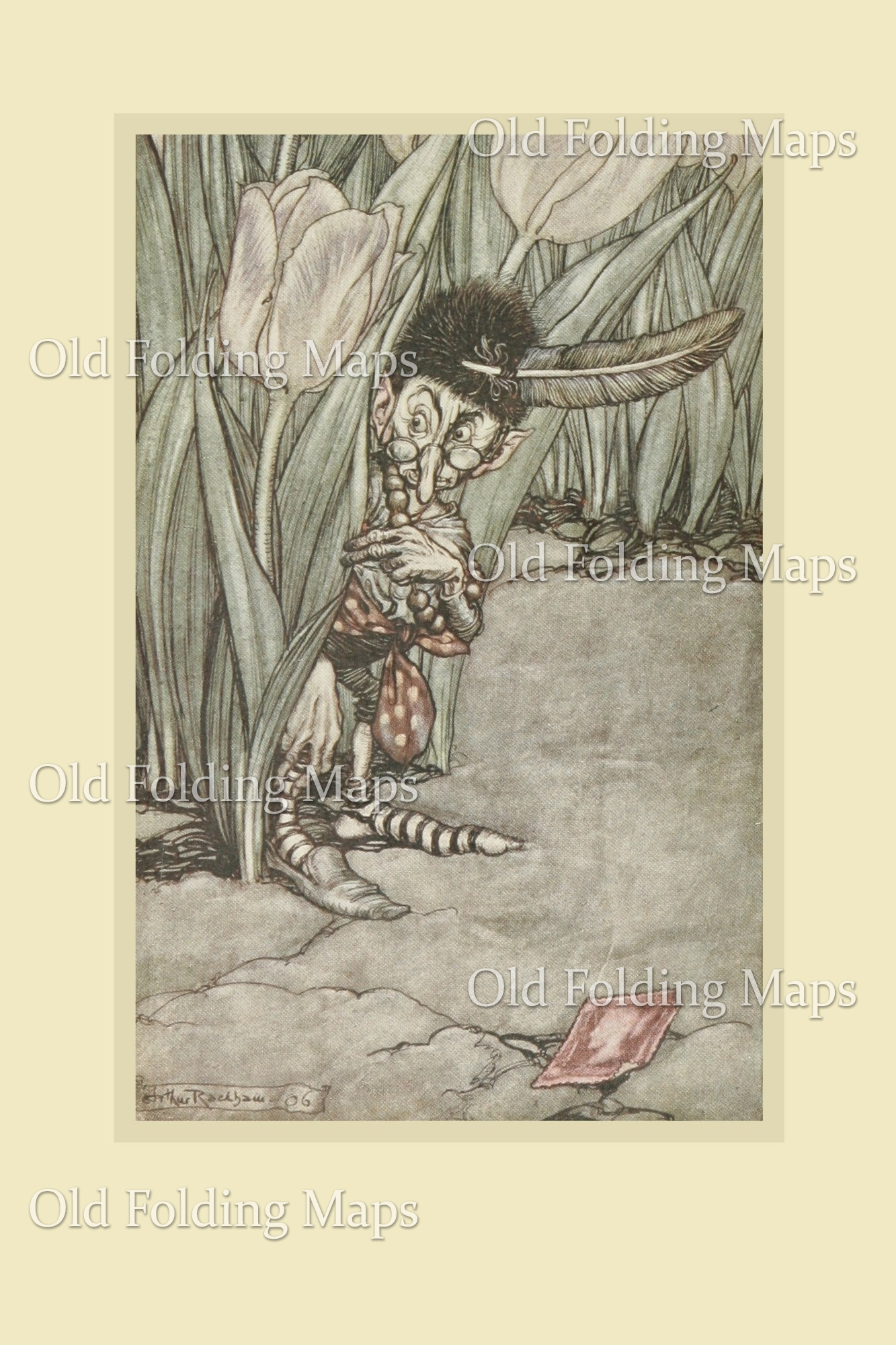 'Fairies Are More Or Less In Hiding Until Dusk' circa 1910